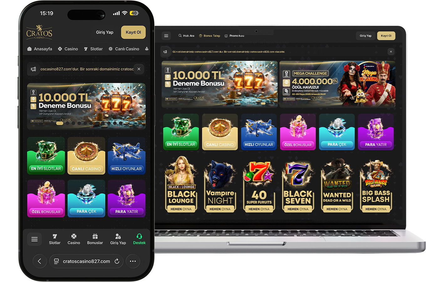 Cratos Casino Mobil